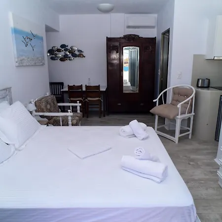 Naxos Town Sea And Sunset View Front דירה