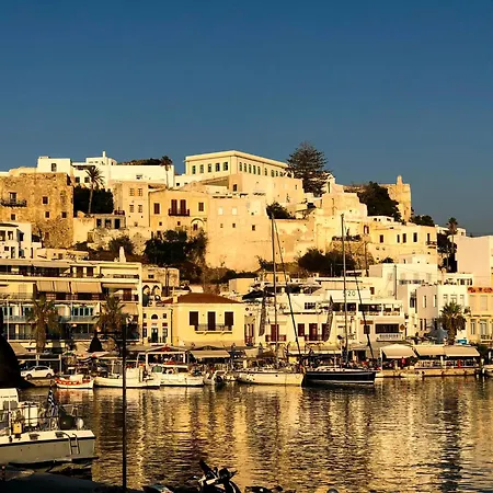 Apartment Naxos Town Sea And Sunset View Front