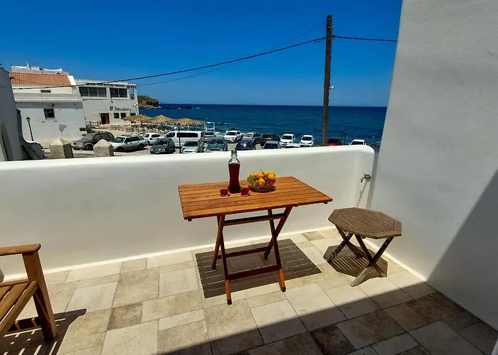 Naxos Town Sea And Sunset View Front