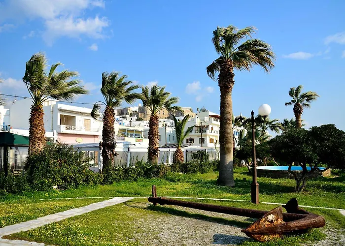 Naxos Town Sea And Sunset View Front